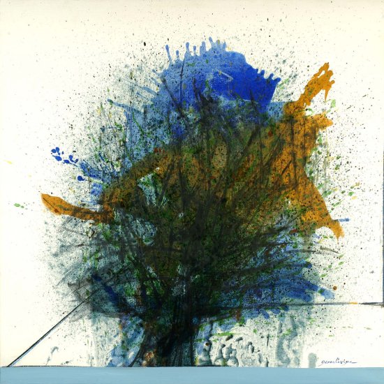 L'ARBRE BLEU 100x100 cm