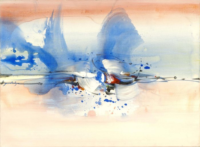 AU DELÀ DES VAGUES 73x54 cm