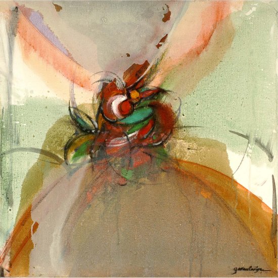 BOUQUET FLEURI 60x60 cm