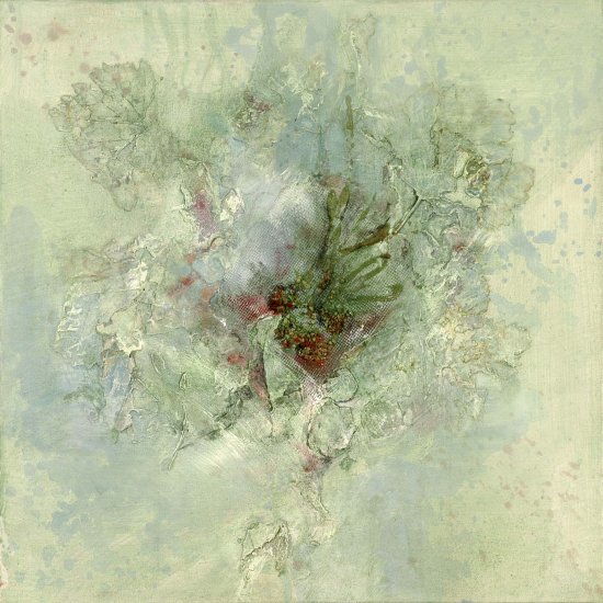 FEUILLES ET GRAPPES 40x40 cm