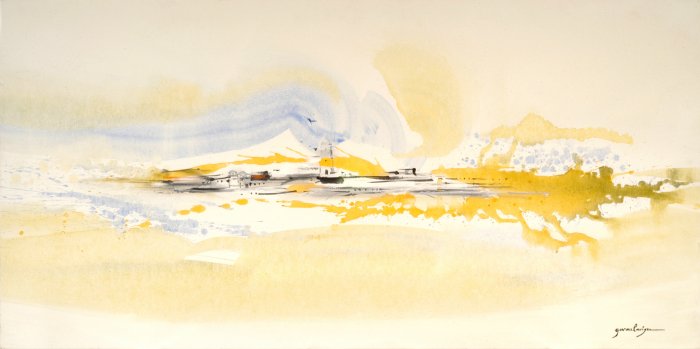 APPROCHE DE COLLIOURE 120x60 cm