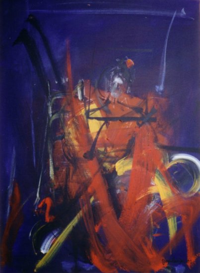  LA GITANE ASSISE 92x73 cm