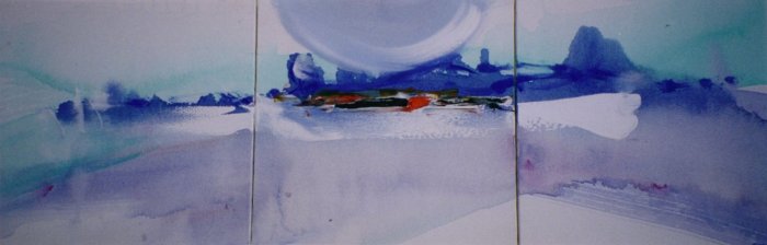 CLAIR DE LUNE AU BUGGARACH 120x40 cm