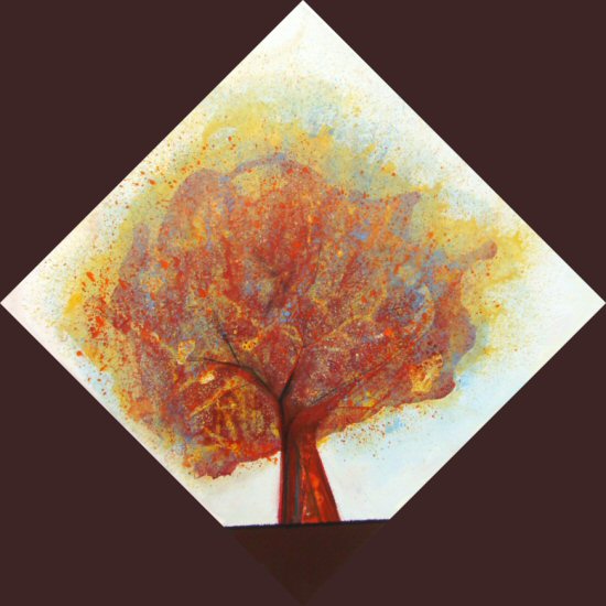 ARBRE D'AUTOMNE 50x50 cm