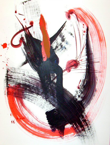 CORRIDA 1 (sur papier) 65x50 cm