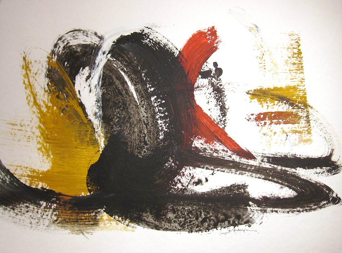 CORRIDA 2 (sur papier) 36x48 cm