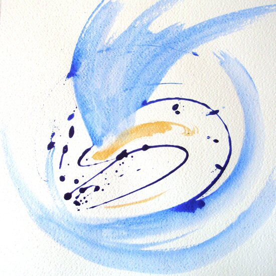 L'ANGUILLE (sur papier) 30x30 cm