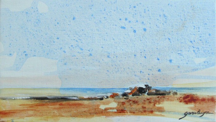 LA PLAGE 35x22 cm