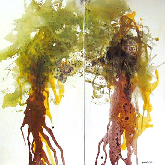 CEPS DE VIGNES 100x100 cm