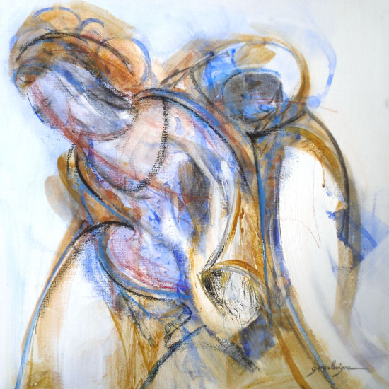 LA PORTEUSE 40x50 cm