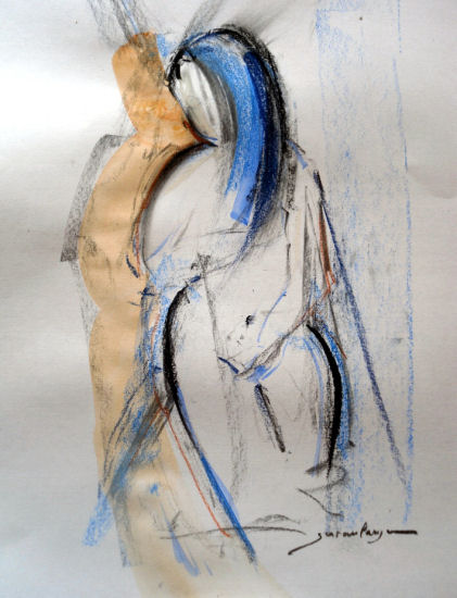 ETUDE SUR PAPIER 01 40x50 cm