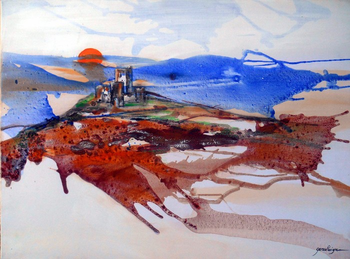 CHÂTEAU DE PUIVERT 60x80 cm