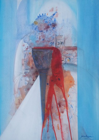 AU-DELÀ DES APPARENCES 92x65 cm