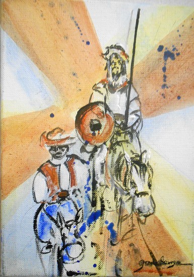 DON QUICHOTTE 1 22x16 cm