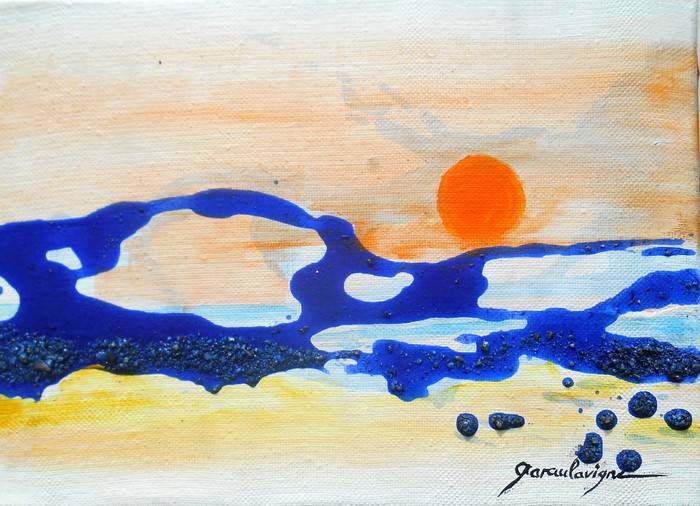 MER ET LUMIÈRE D'ÉTÉ 22x16 cm