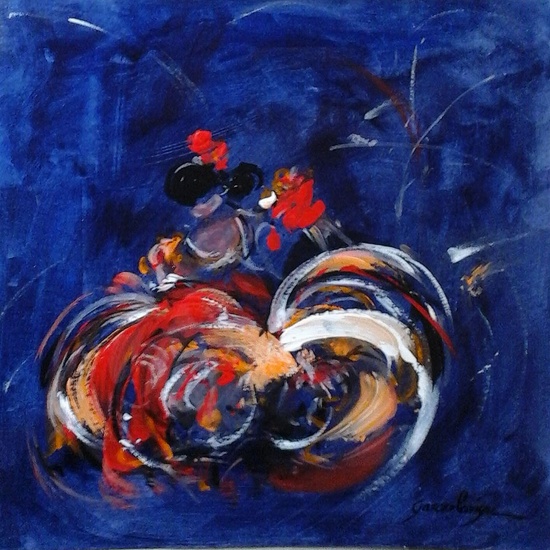 BULERIA 2 (sur papier) 20x20 cm